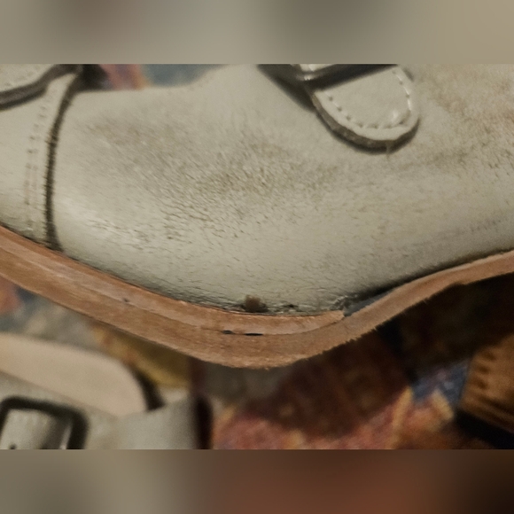 Freebird by Steven Quail Bootie Sandal Open Toe Boho Distressed Size 12 - Picture 8 of 16